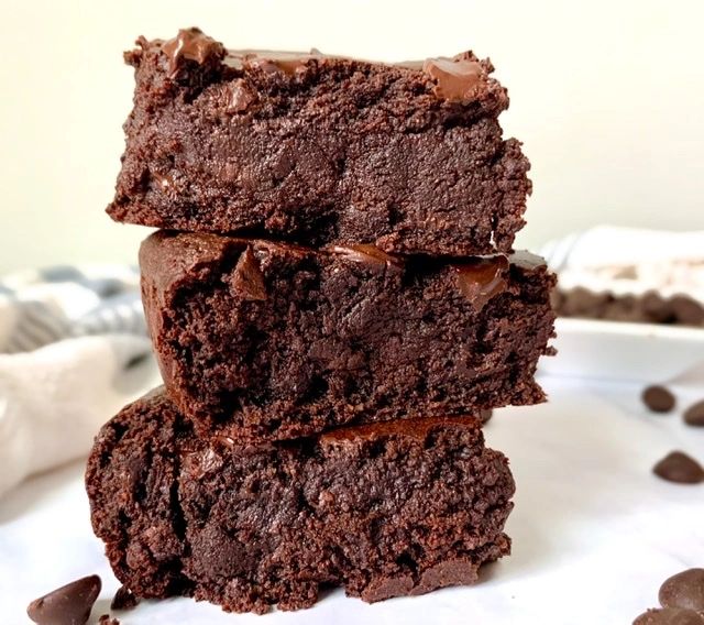 Vegan Fudgy Double Chocolate Brownies