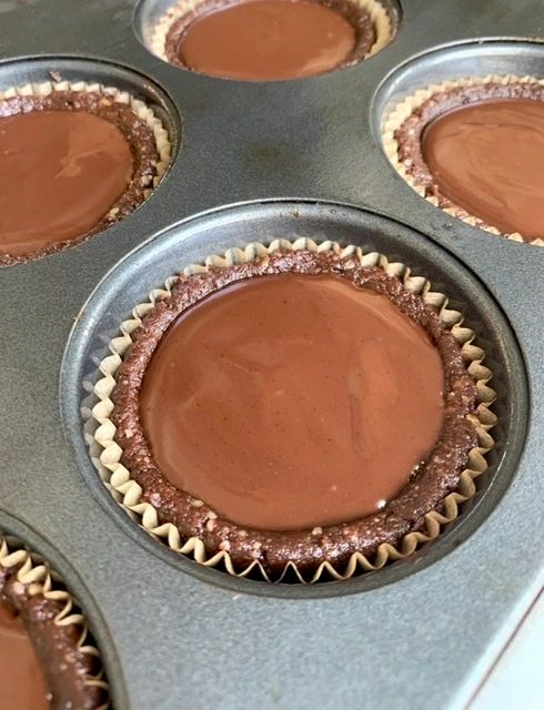 Vegan No-Bake Dark Chocolate & Orange Tarts with Brownie Crust