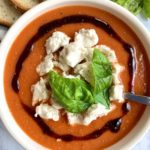 Vegan Caprese Tomato Soup [GF]