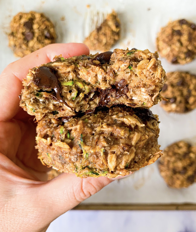 zucchini banana bread breakfast cookies 