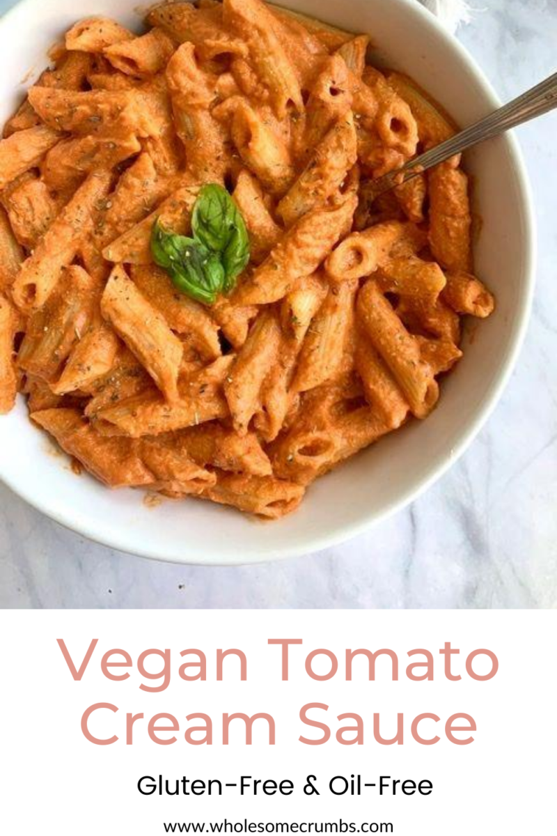 Vegan Tomato Cream Sauce [GF, OilFree] • Wholesome Crumbs