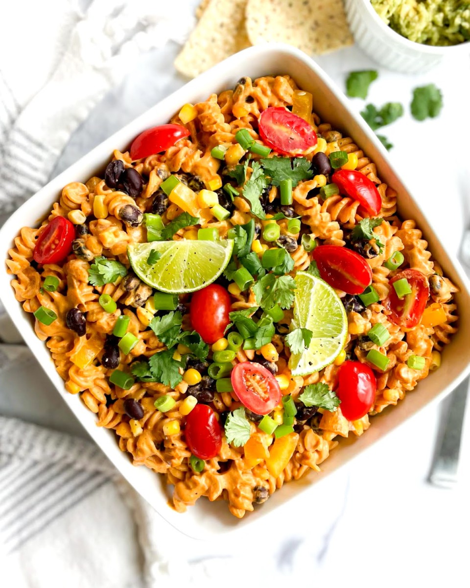 Creamy Vegan Taco Pasta [OilFree] • Wholesome Crumbs
